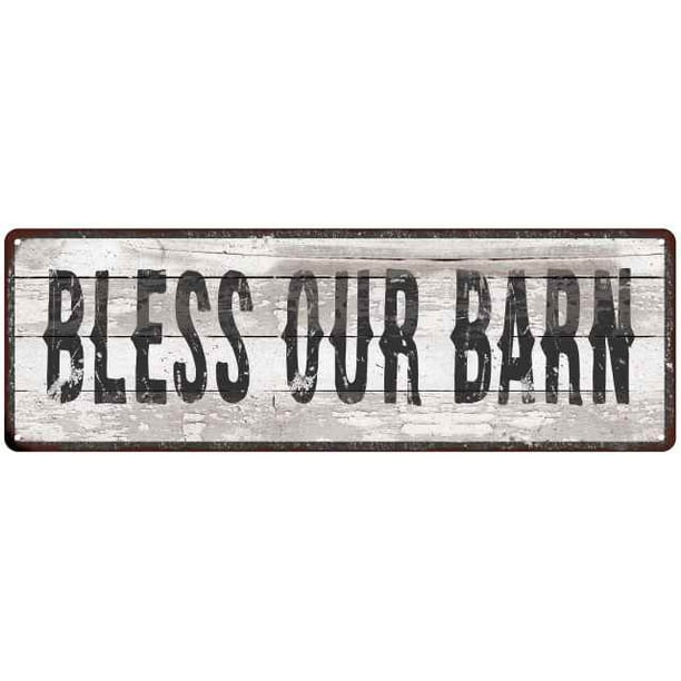 Bless This Barn Metal Sign